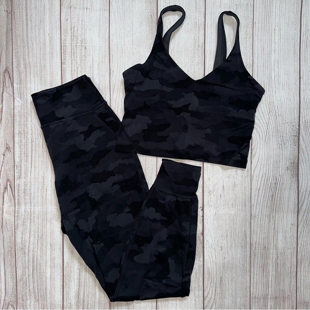 Lululemon Camouflage Workout Set